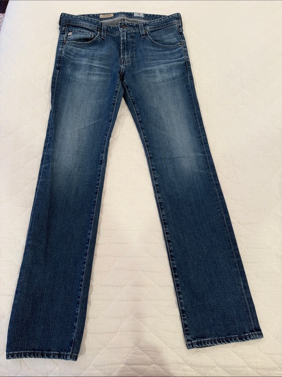 Ag Adriano Goldschmied Denim - Ag Adriano Goldschmied Straight-Leg Jeans in Dark Blue Wash